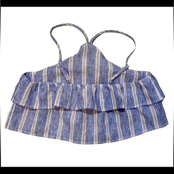 𝅺RUFFLY Urban Outfitters Summer crop Top size medium - Picture 2 of 3